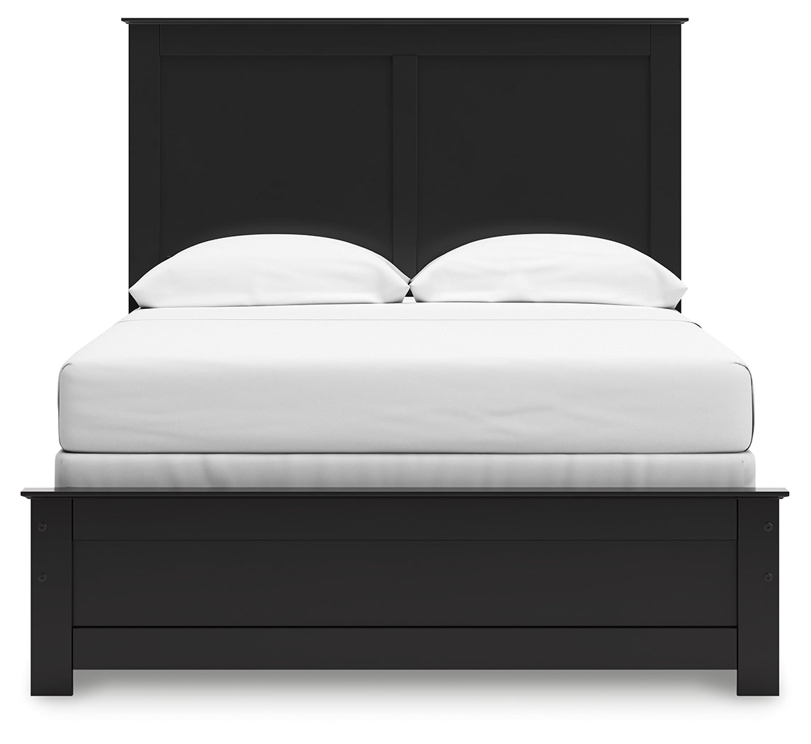 Maribel Black Full Panel Youth Bed- Viva Furn