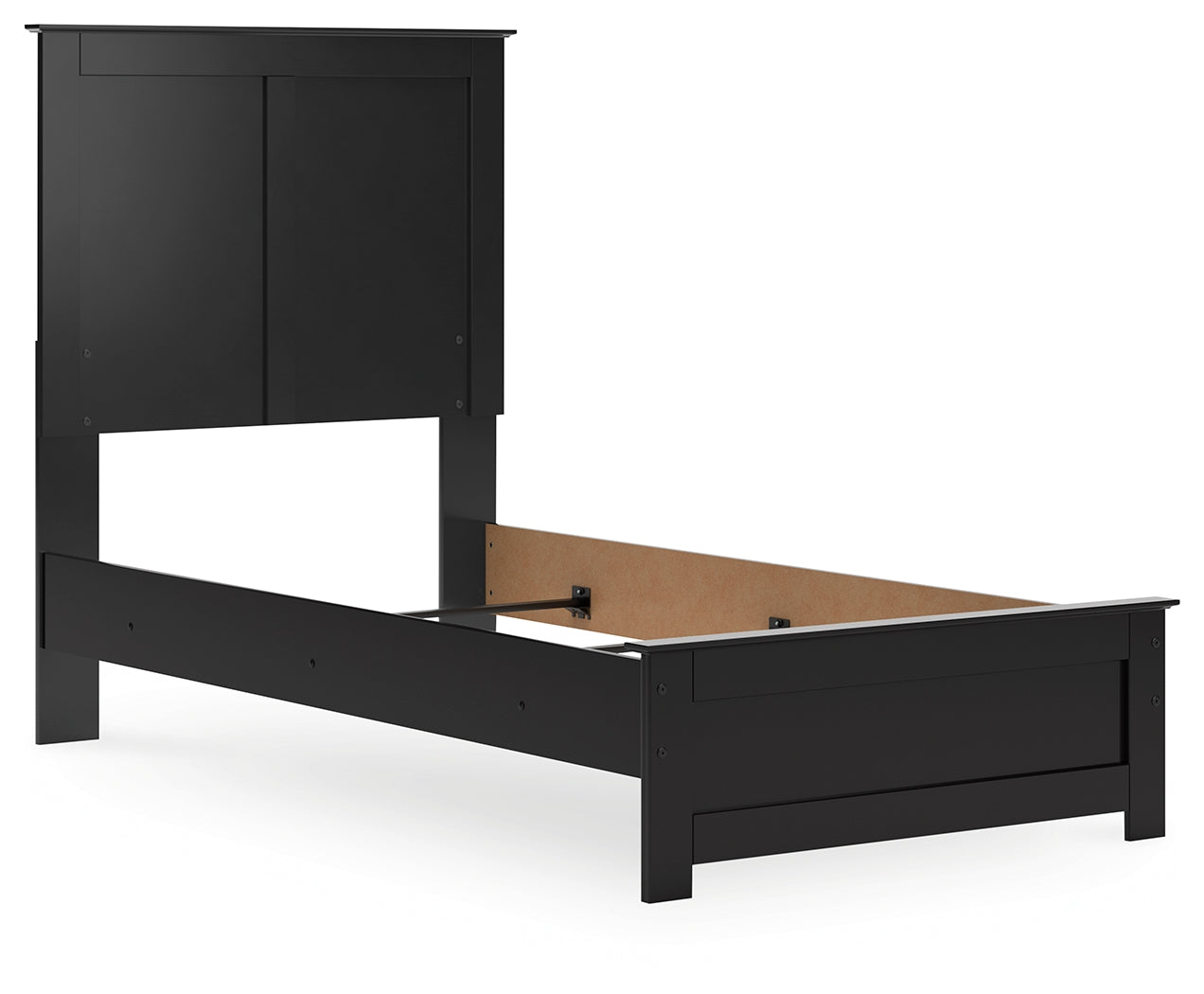 Maribel Black Twin Panel Youth Bed- Viva Furn
