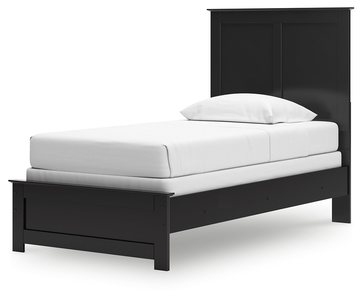 Maribel Black Twin Panel Youth Bed- Viva Furn