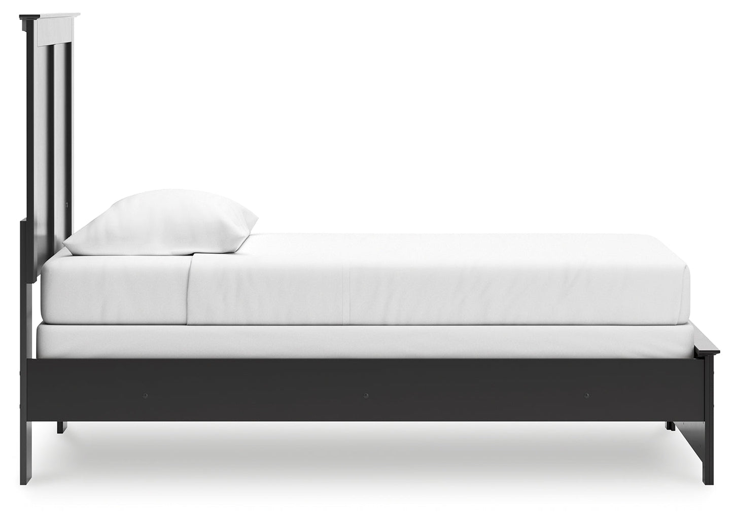 Maribel Black Twin Panel Youth Bed- Viva Furn