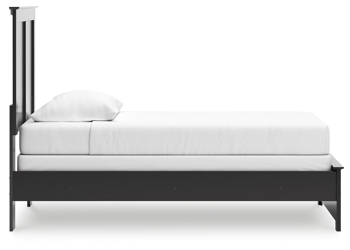 Maribel Black Twin Panel Youth Bed- Viva Furn