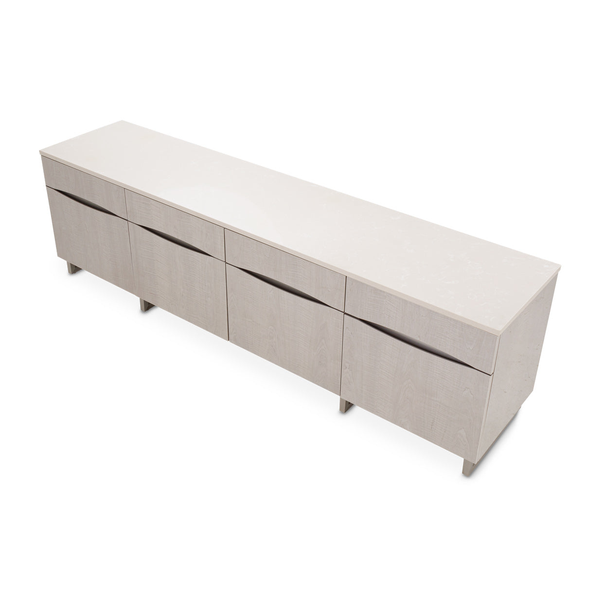 Marin Greige Media Cabinet - Ornate Home