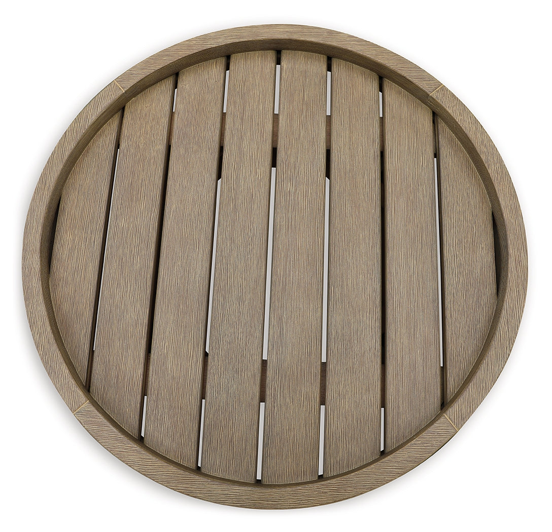 Marina Sun Beige Outdoor End Table- Viva Furn