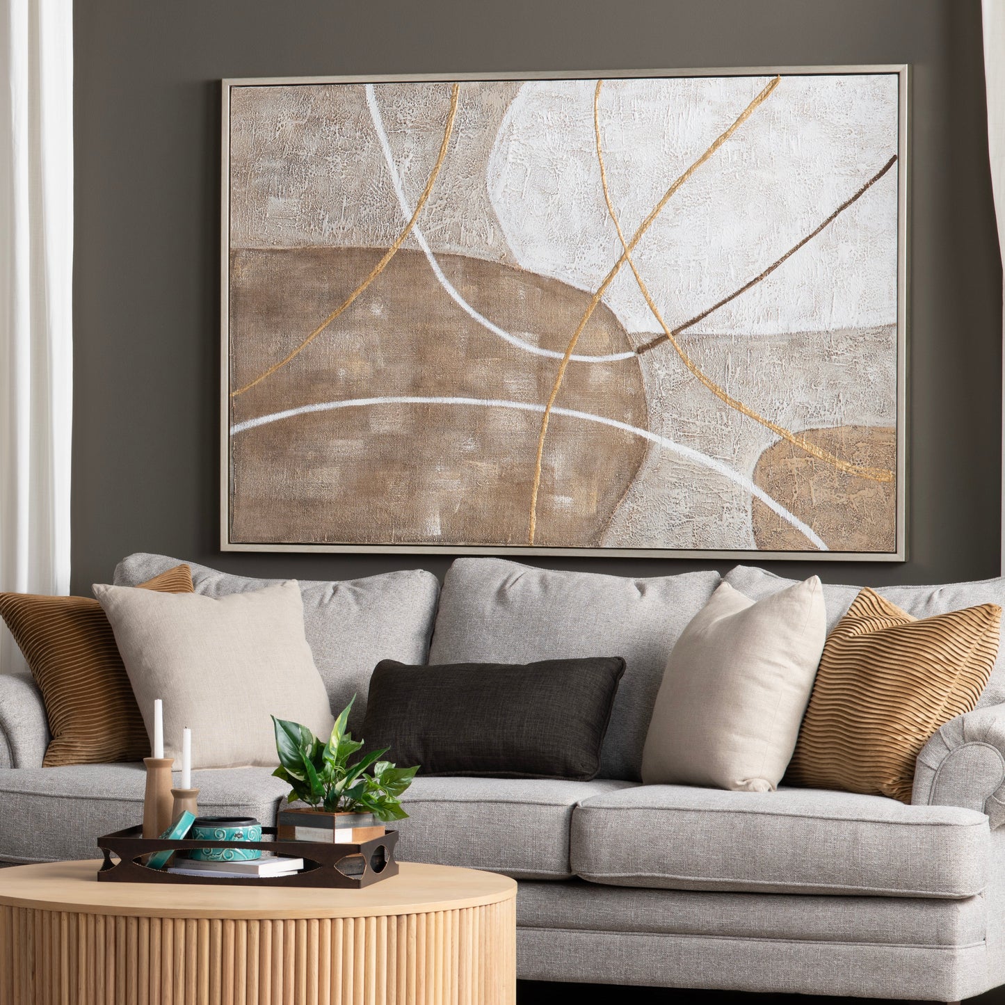 Marion Brown/Gold Canvas - Ornate Home