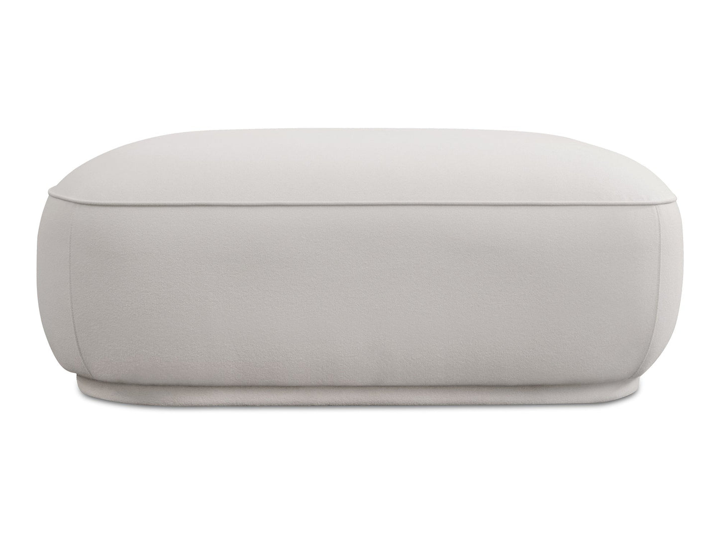 Marion White Square Ottoman - Ornate Home
