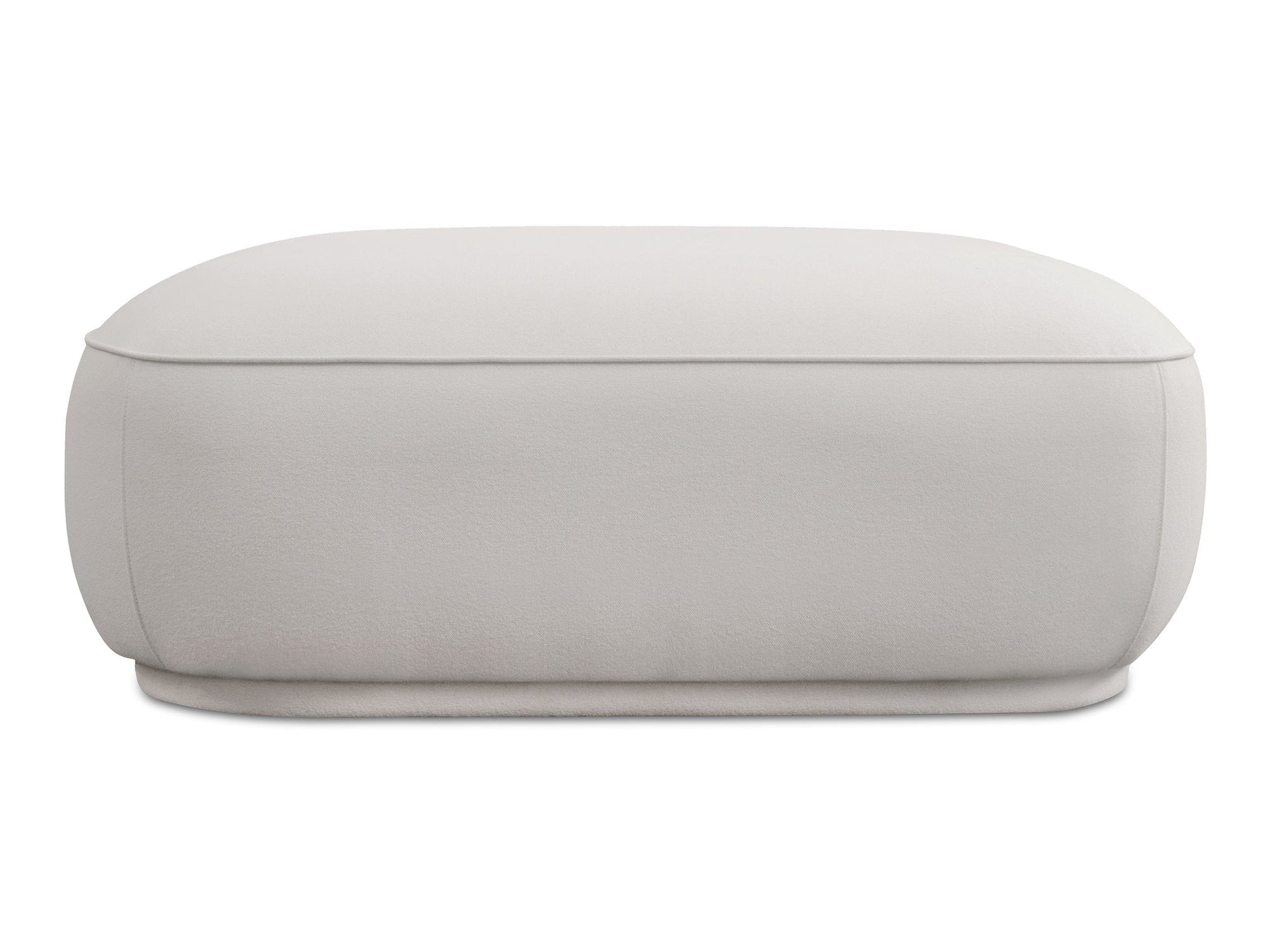 Marion White Square Ottoman - Ornate Home
