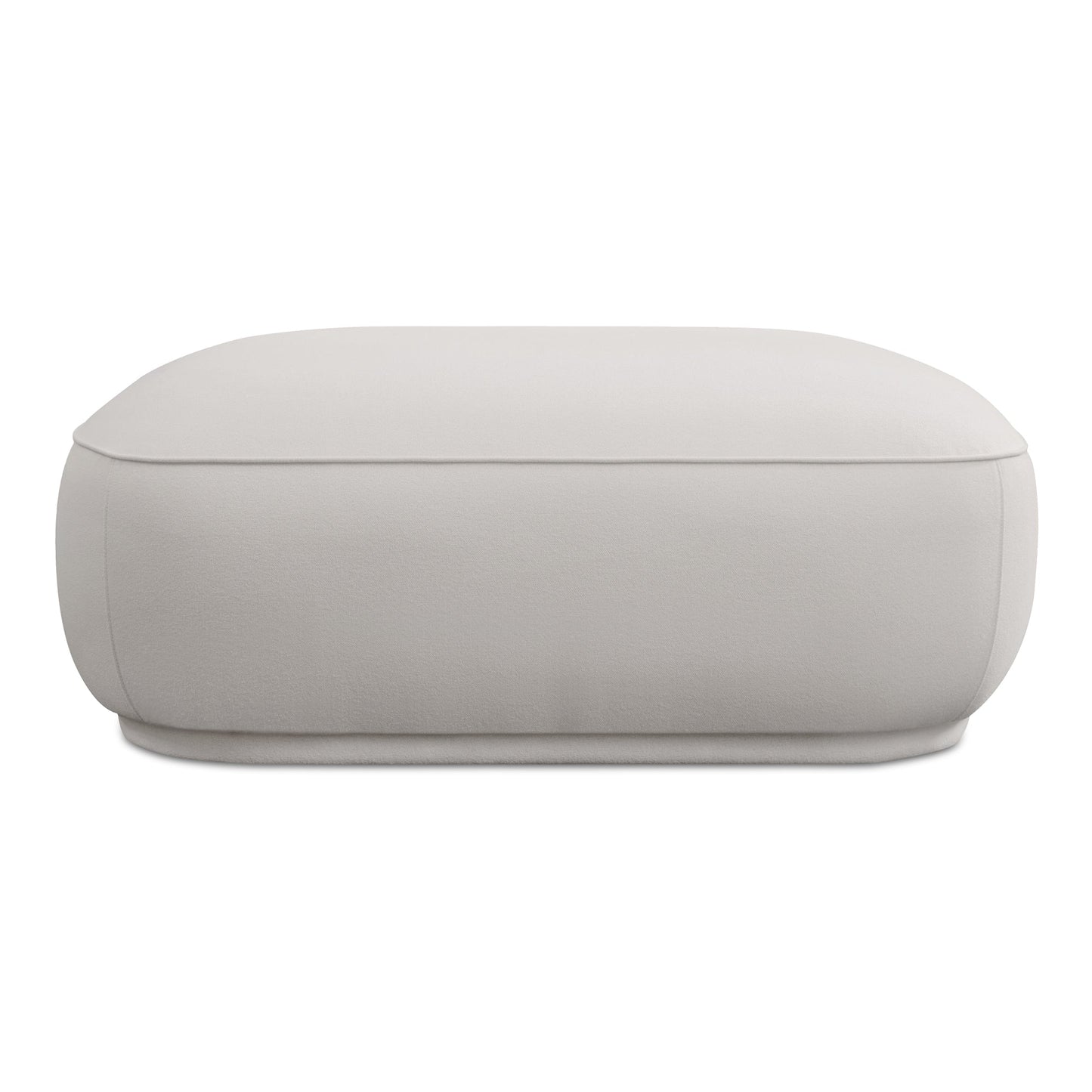 Marion White Square Ottoman - Ornate Home
