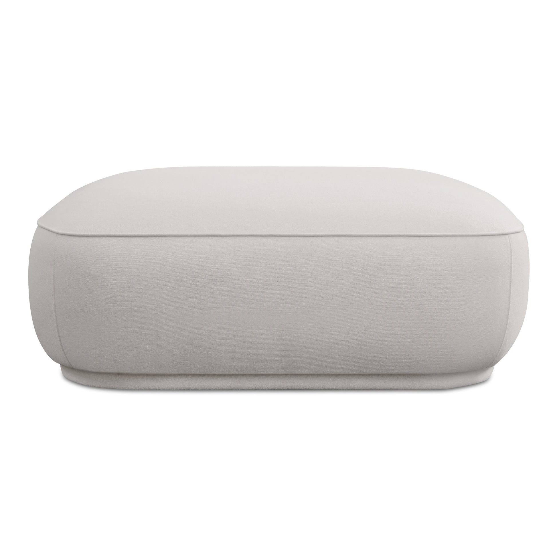 Marion White Square Ottoman - Ornate Home