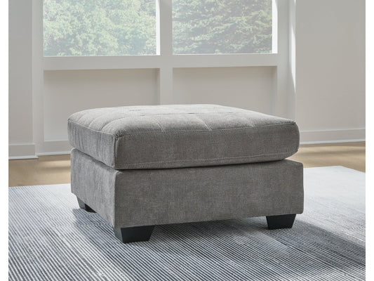 Marleton Gray Oversized Accent Ottoman- Viva Furn