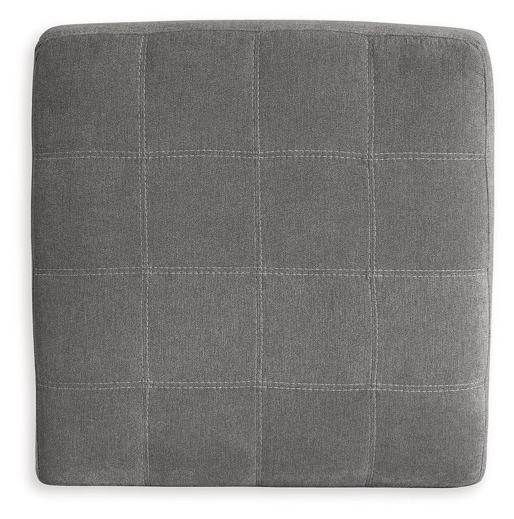 Marleton Gray Oversized Accent Ottoman- Viva Furn