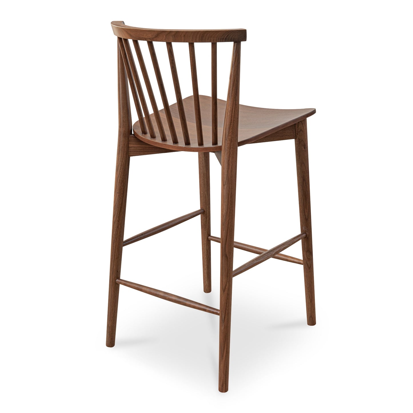 Marley Walnut Counter Stool - Ornate Home