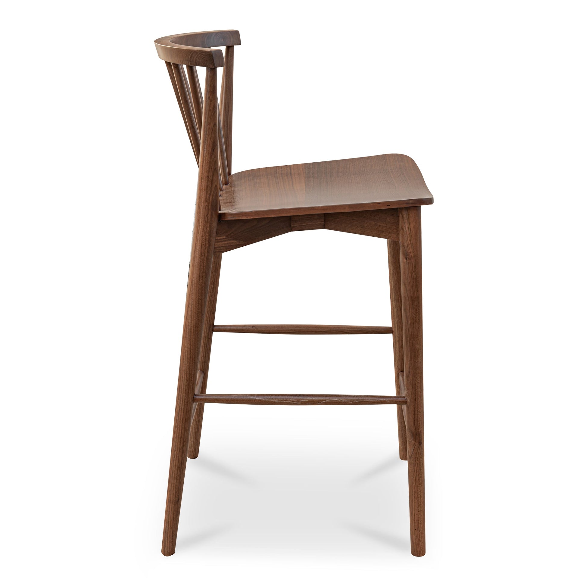 Marley Walnut Counter Stool - Ornate Home