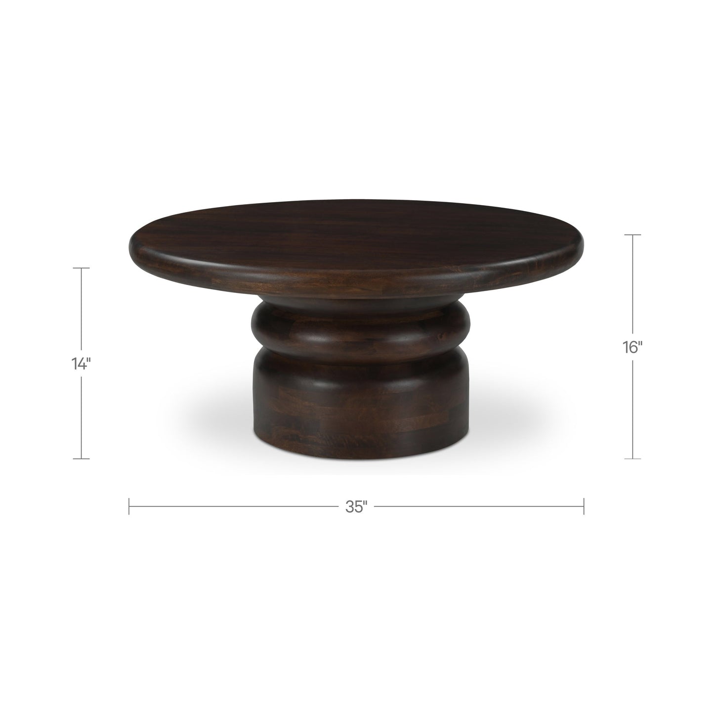 Maro Brown Coffee Table - Ornate Home