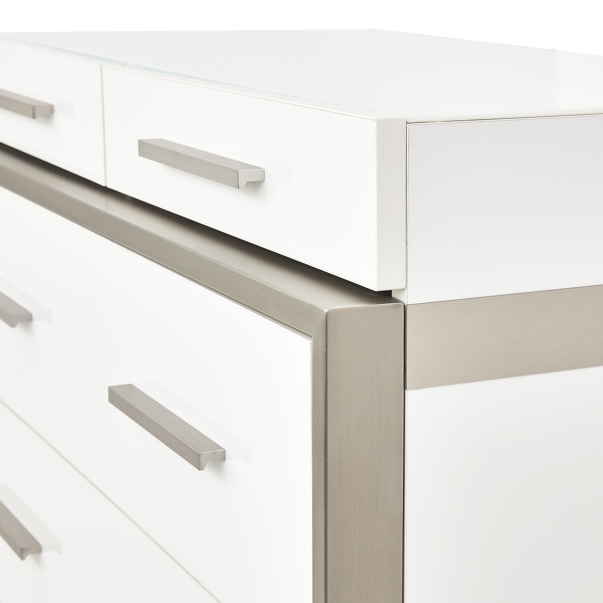 Marquee Cloud White 7-Drawer Chest - Ornate Home