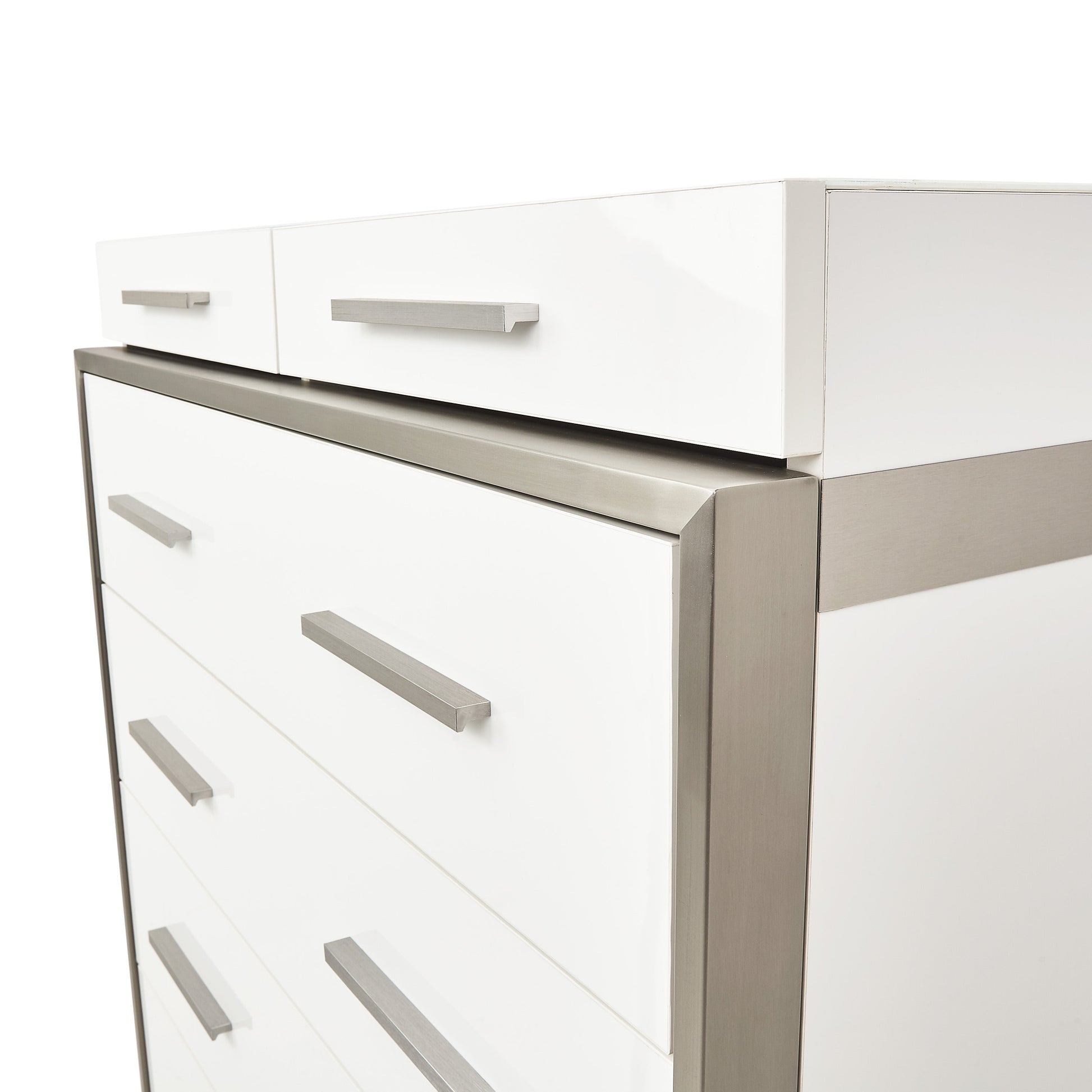 Marquee Cloud White 7-Drawer Chest - Ornate Home