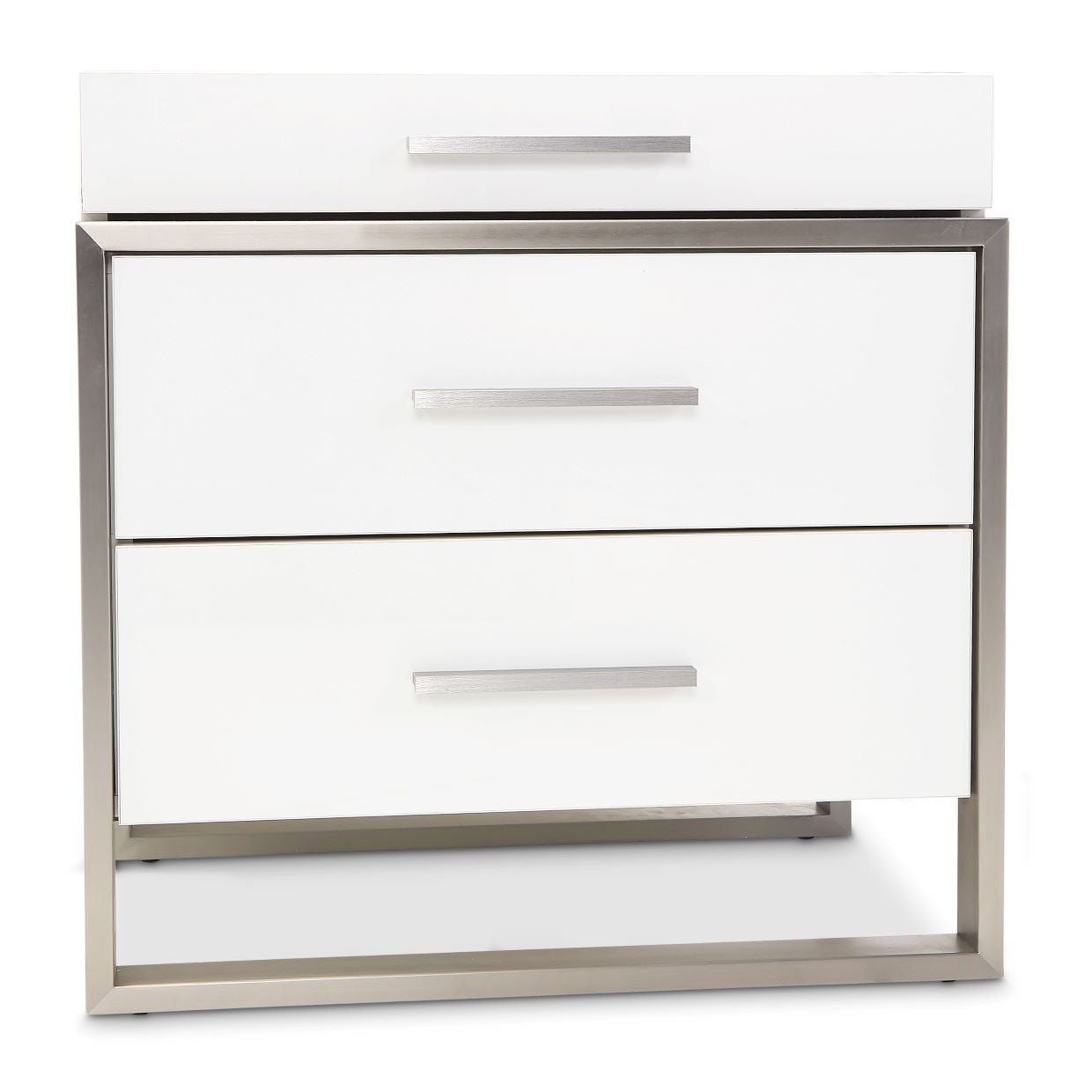 Marquee Cloud White Nightstand - Ornate Home