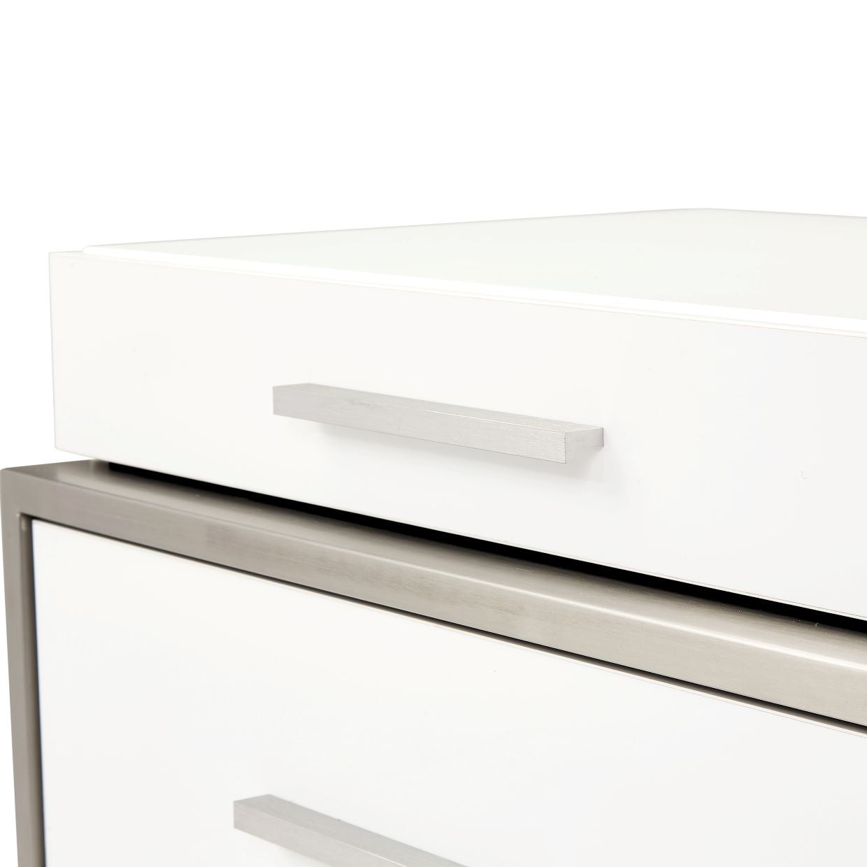 Marquee Cloud White Nightstand - Ornate Home