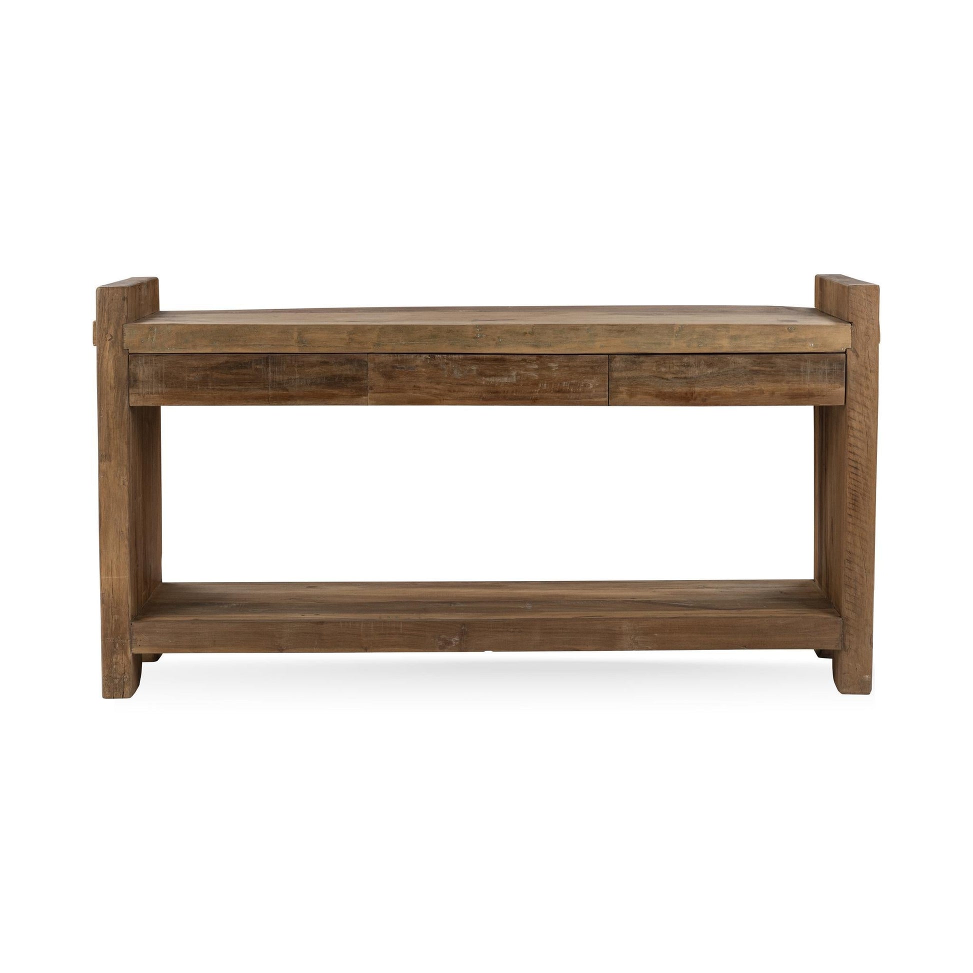 Marsa Natural 3 Drawer Console Table - Ornate Home