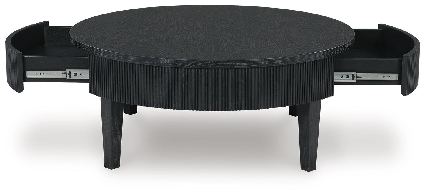 Marstream Black Coffee Table and End Table- Viva Furn