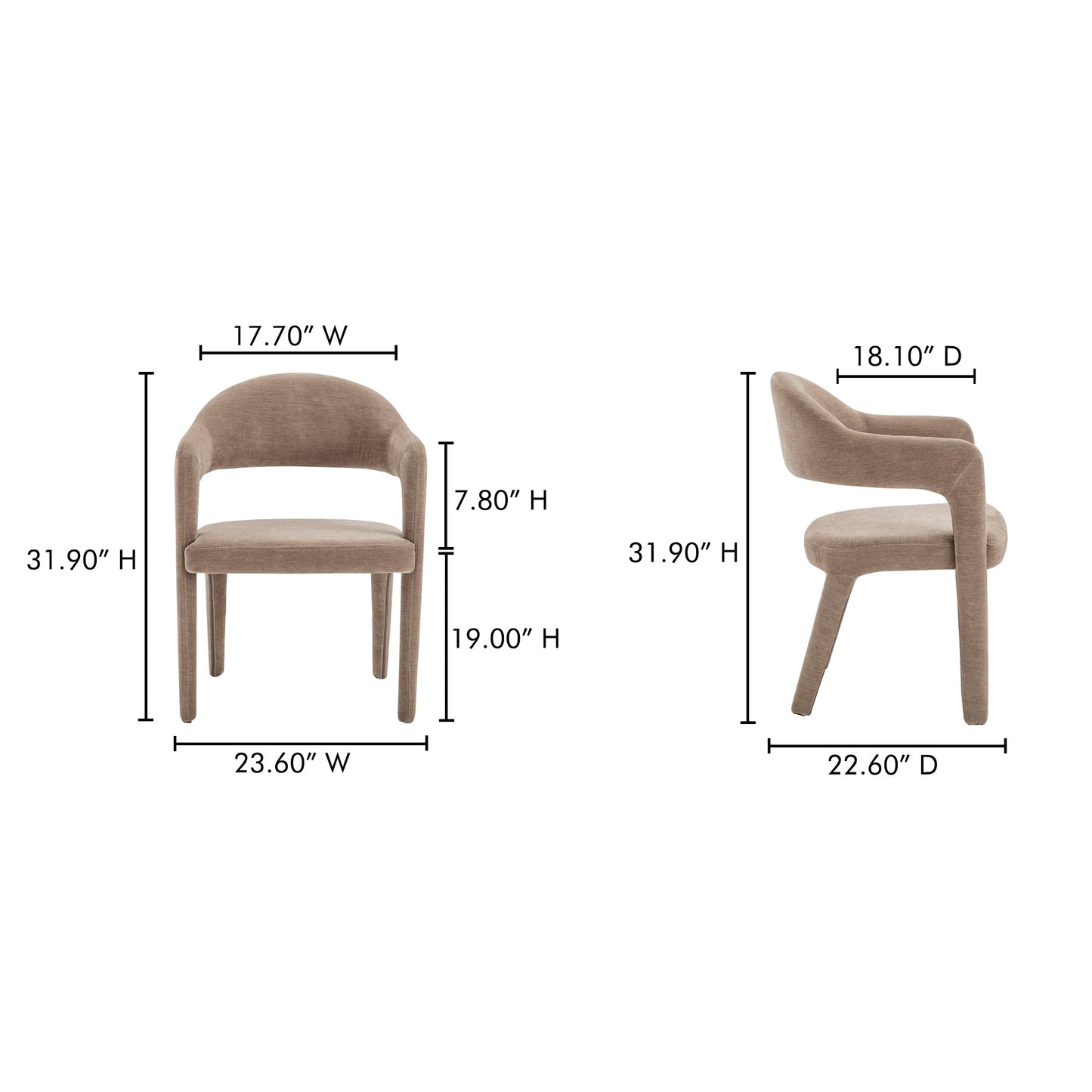 Martens Camel Dining Chair - Ornate Home