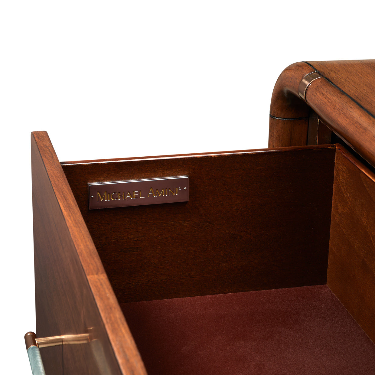 Mason Park Umber Offset Chest with Storage Mirror - Ornate Home