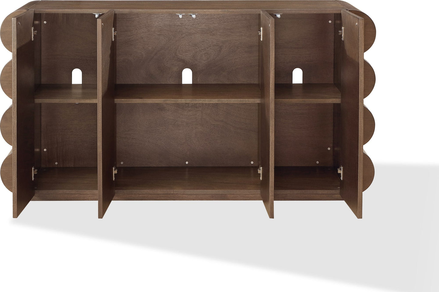 Mataranka Bistre Four Door Walnut Sideboard - Ornate Home