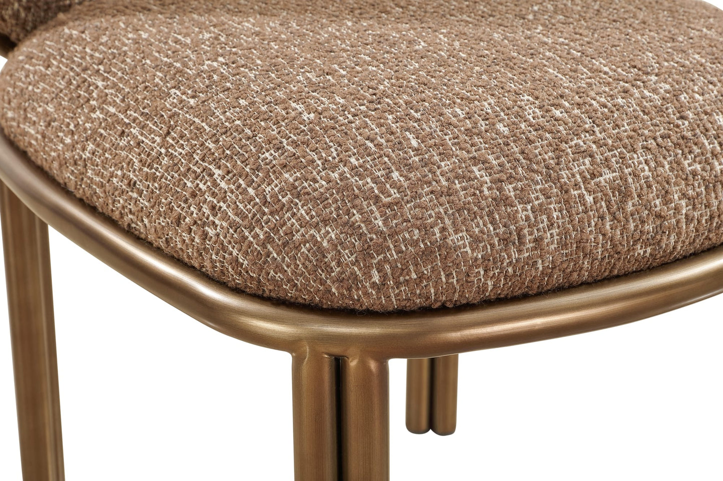 Mataranka Giraffe/Brushed Golden Dining Chair (Set of 2) - Ornate Home
