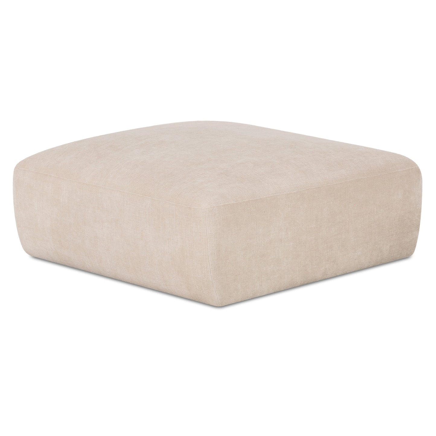 Matina Oatmeal Ottoman - Ornate Home