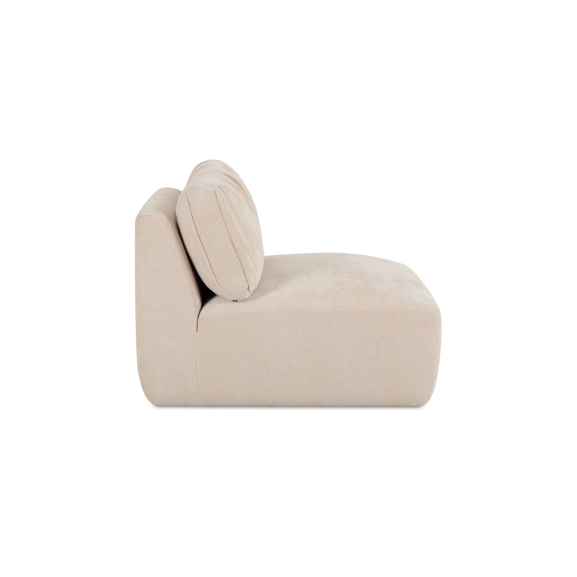 Matina Oatmeal Slipper Chair - Ornate Home