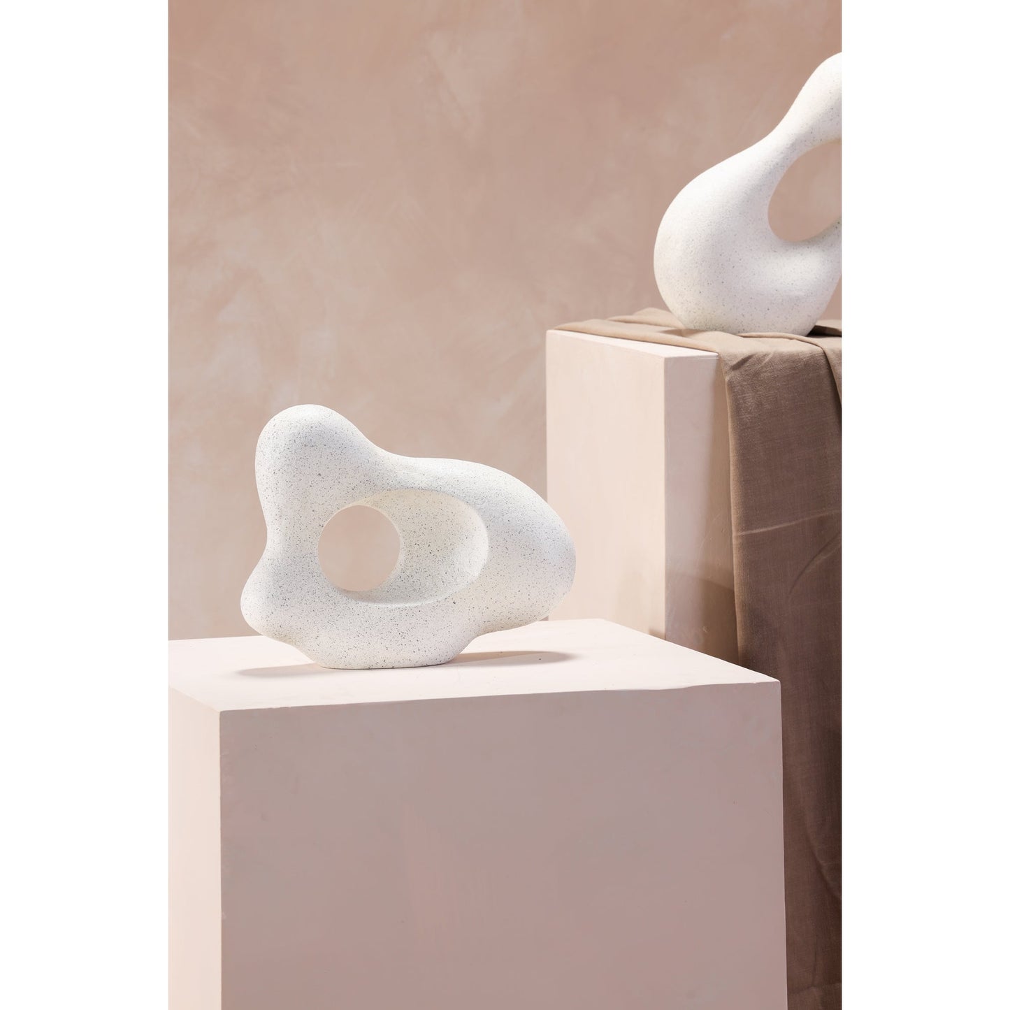 Matter Flecked Stone Ecomix Sculpture - Ornate Home