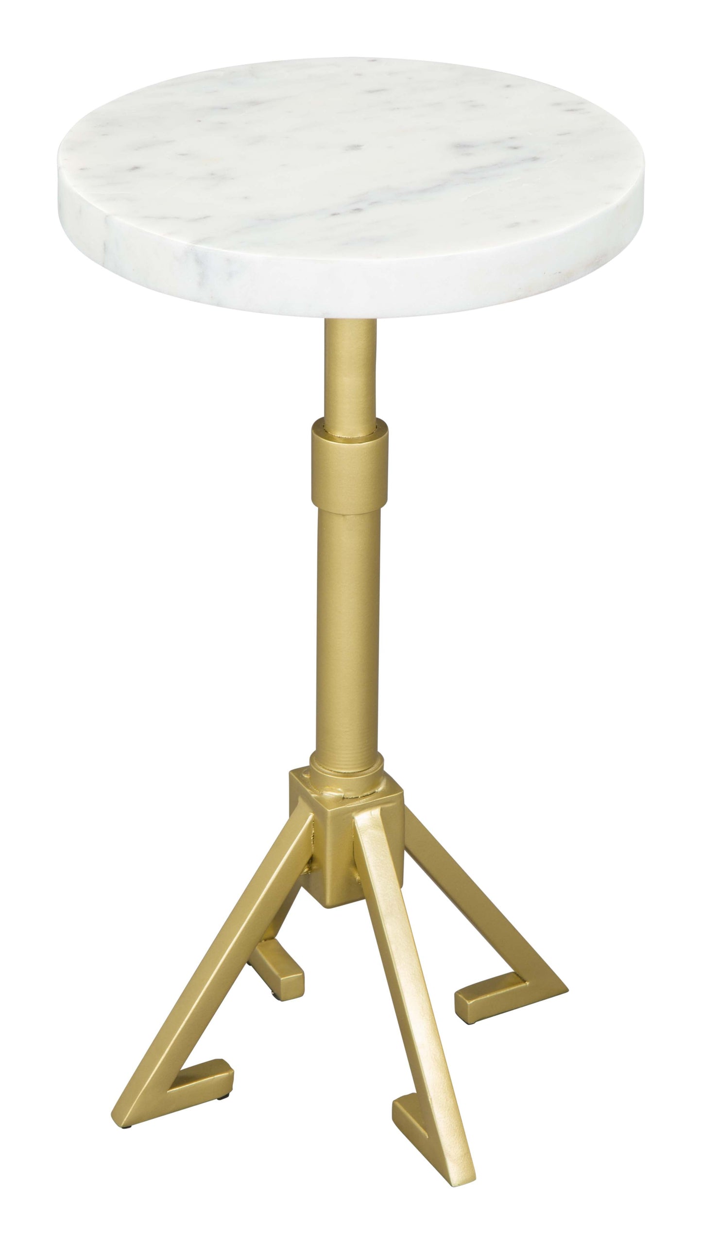 Maurice White & Gold Side Table - Ornate Home