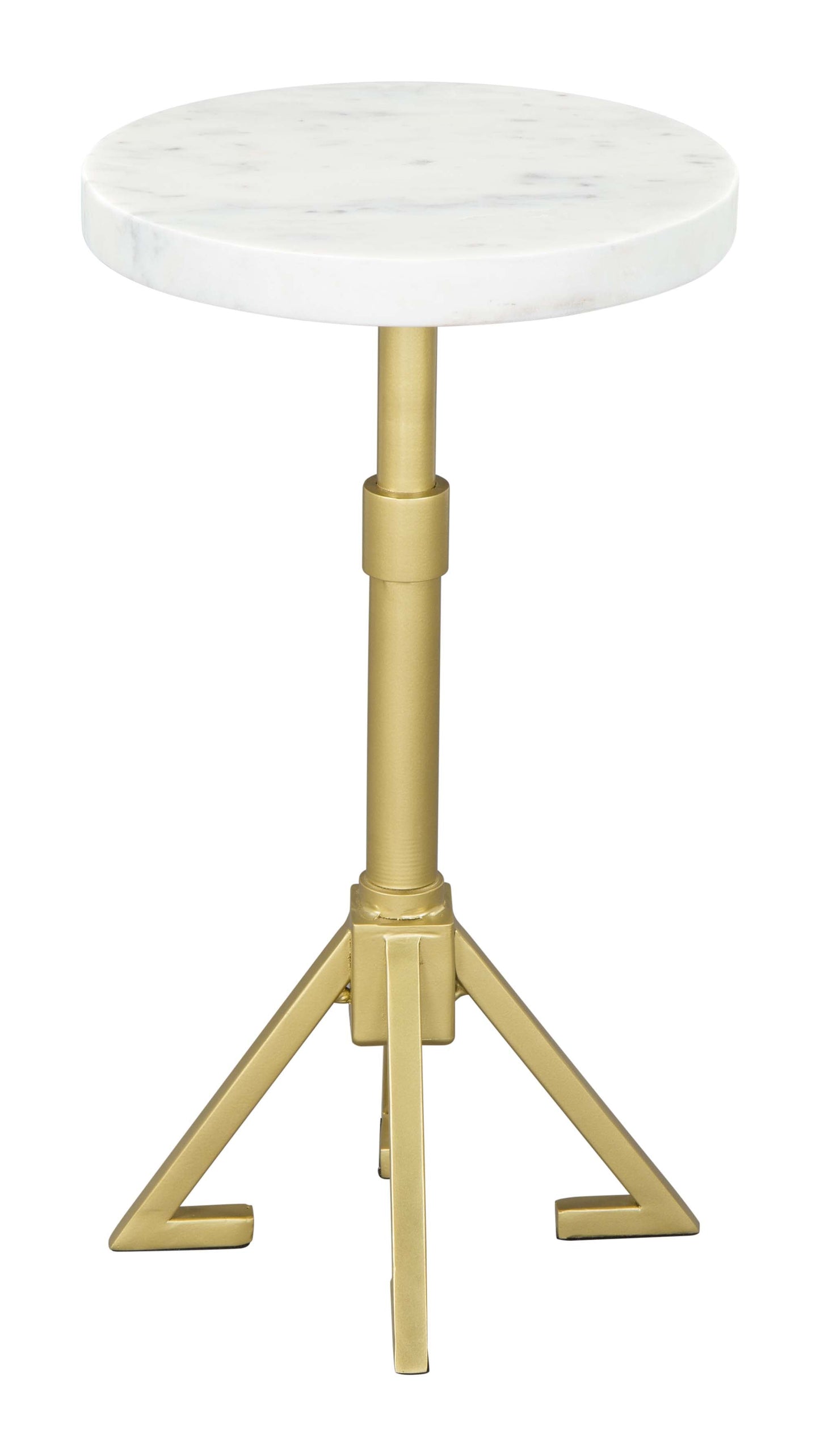 Maurice White & Gold Side Table - Ornate Home