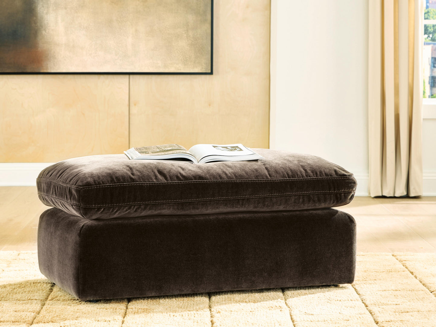 Maxton Heights Bittersweet Ottoman- Viva Furn