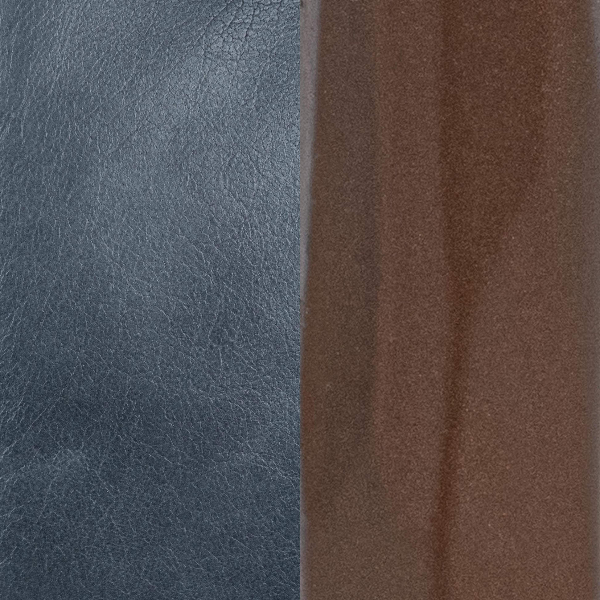 Mayer Leather Ocean Blue Dining Chair (Set of 2) - Ornate Home