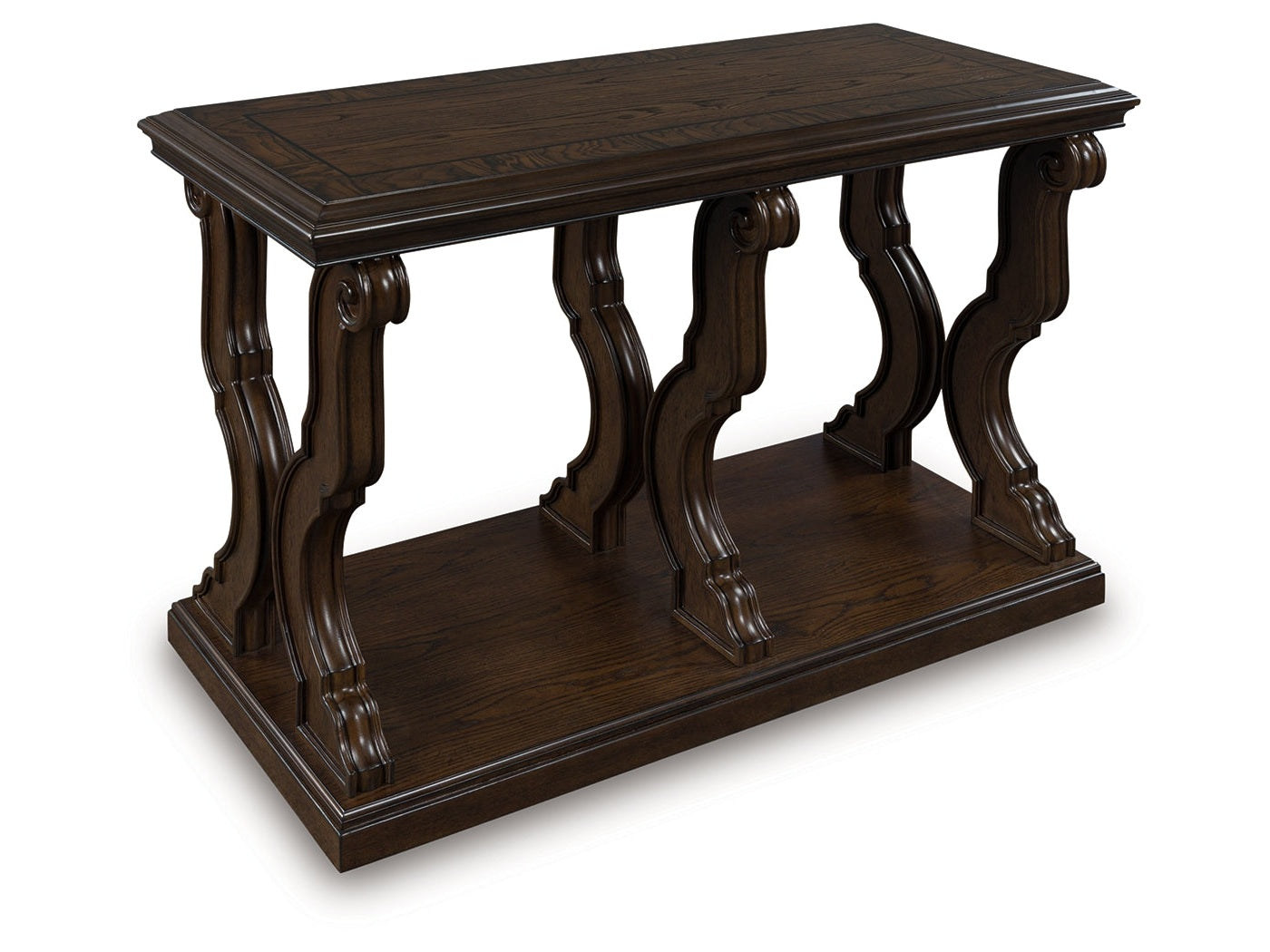Maylee Dark Brown Sofa Table- Viva Furn