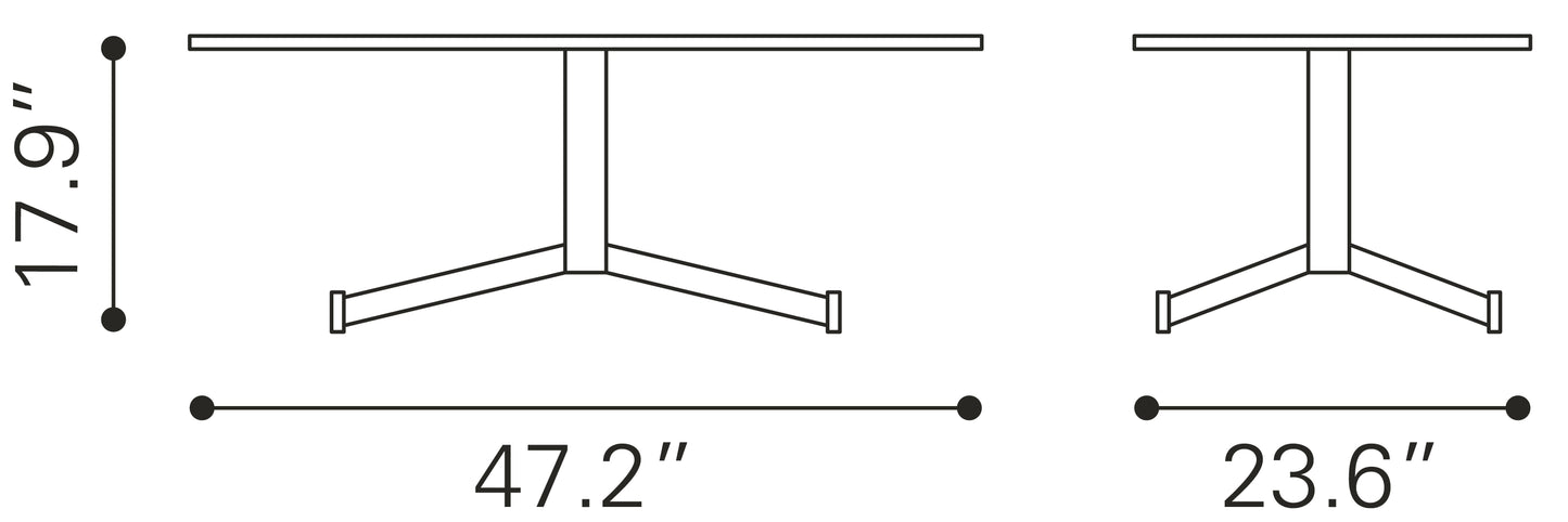 Mazzy Brown Coffee Table - Ornate Home