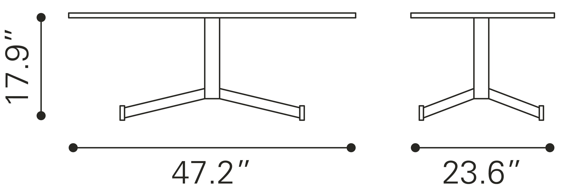Mazzy Brown Coffee Table - Ornate Home