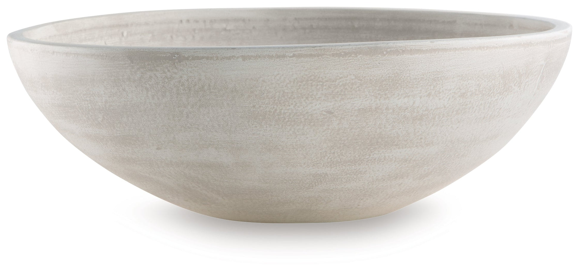 Meadie Distressed White Bowl- Viva Furn