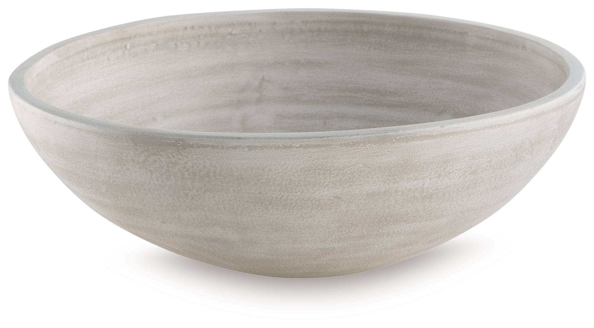 Meadie Distressed White Bowl- Viva Furn