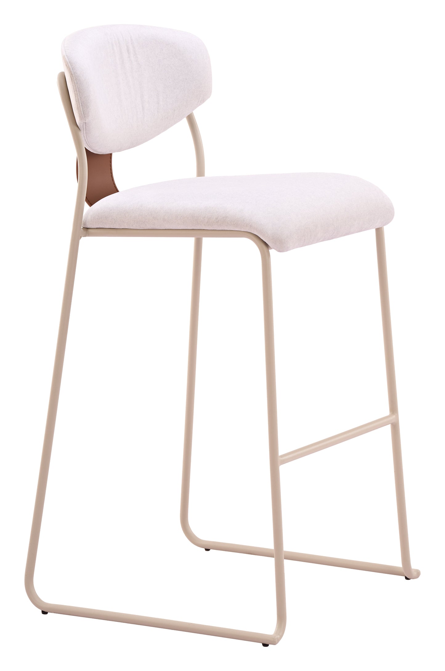 Meadow Cloud White Barstool (Set of 4) - Ornate Home