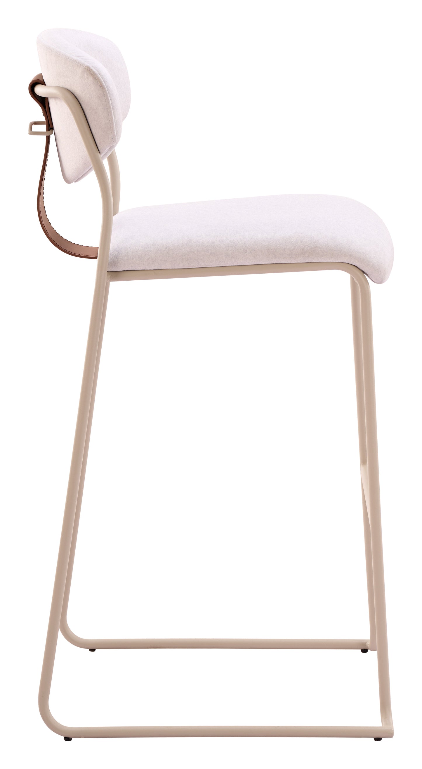 Meadow Cloud White Barstool (Set of 4) - Ornate Home