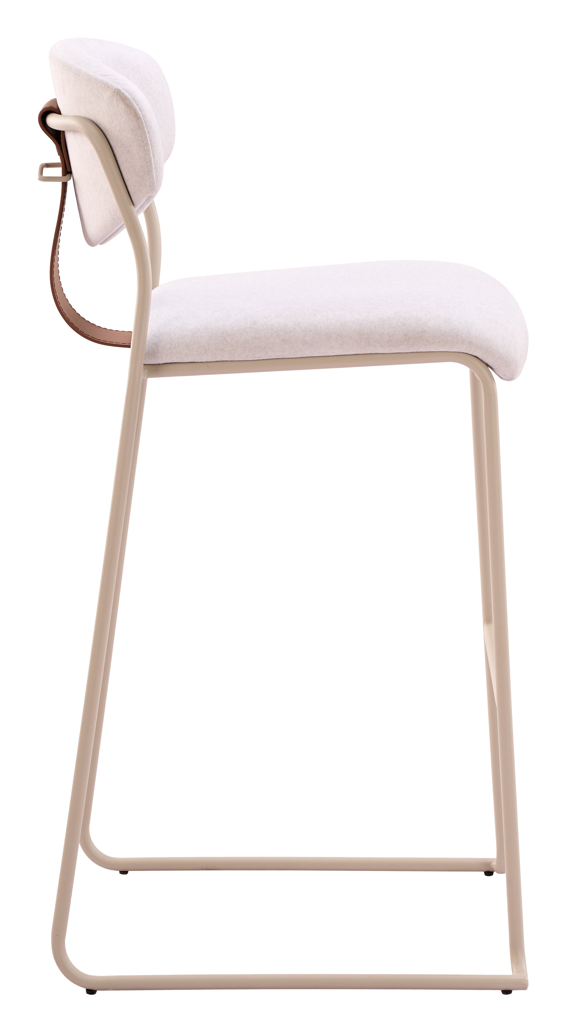 Meadow Cloud White Barstool (Set of 4) - Ornate Home