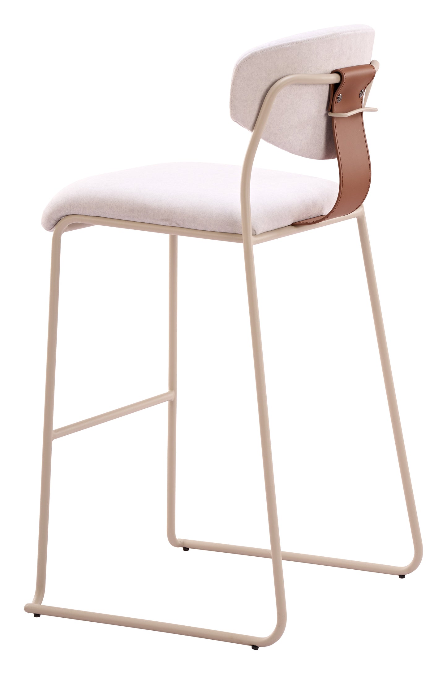 Meadow Cloud White Barstool (Set of 4) - Ornate Home