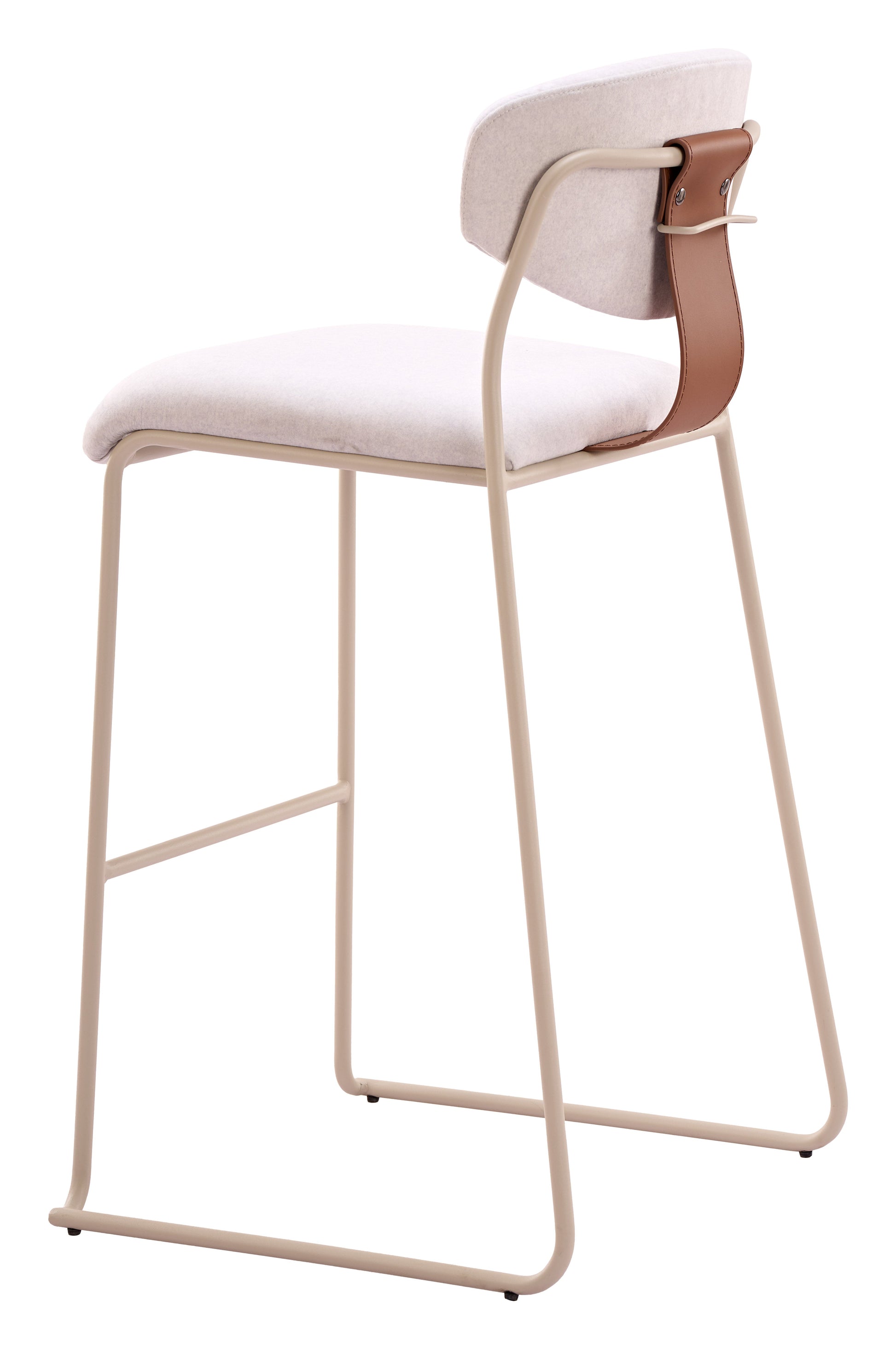 Meadow Cloud White Barstool (Set of 4) - Ornate Home