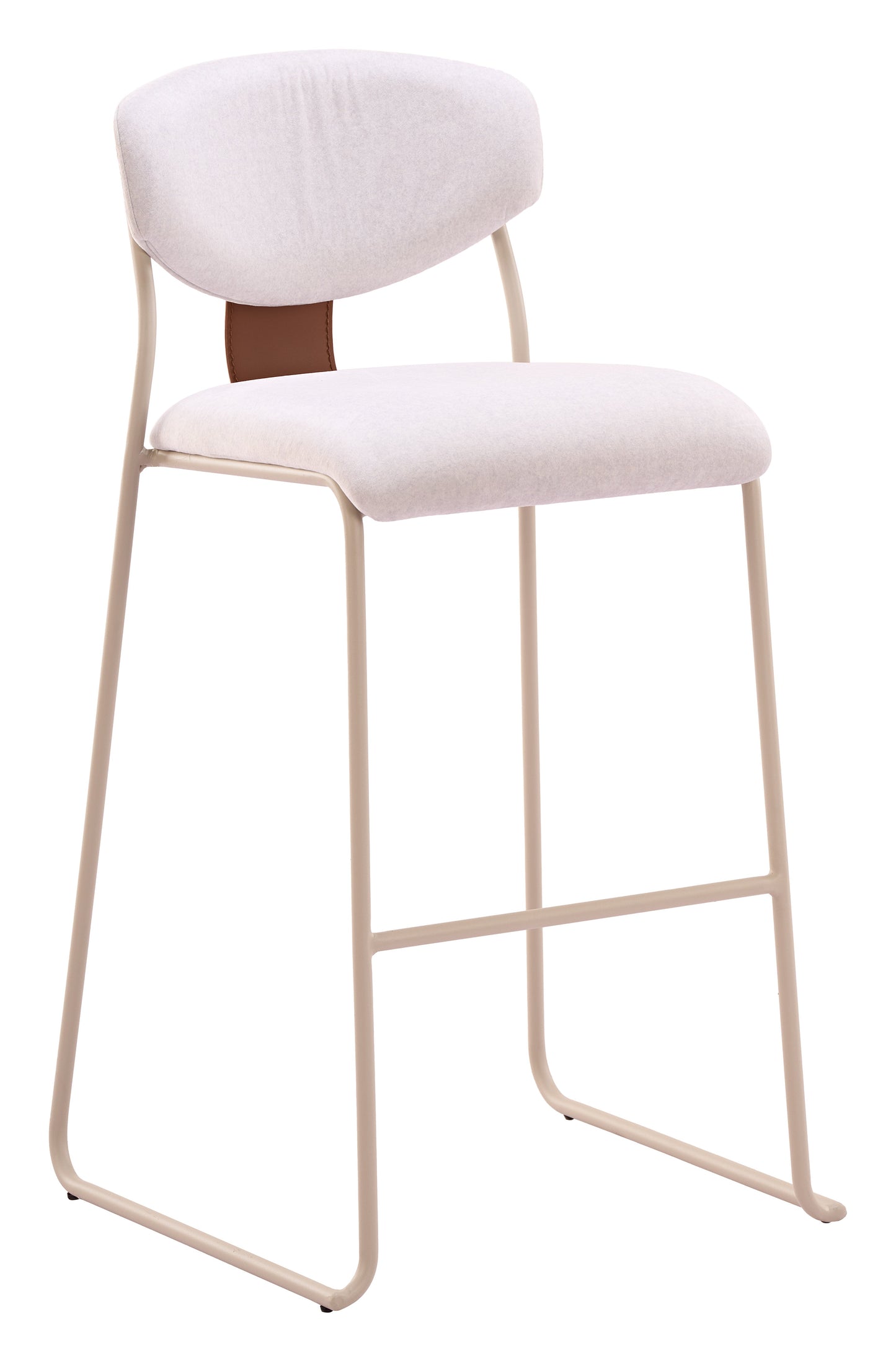 Meadow Cloud White Barstool (Set of 4) - Ornate Home