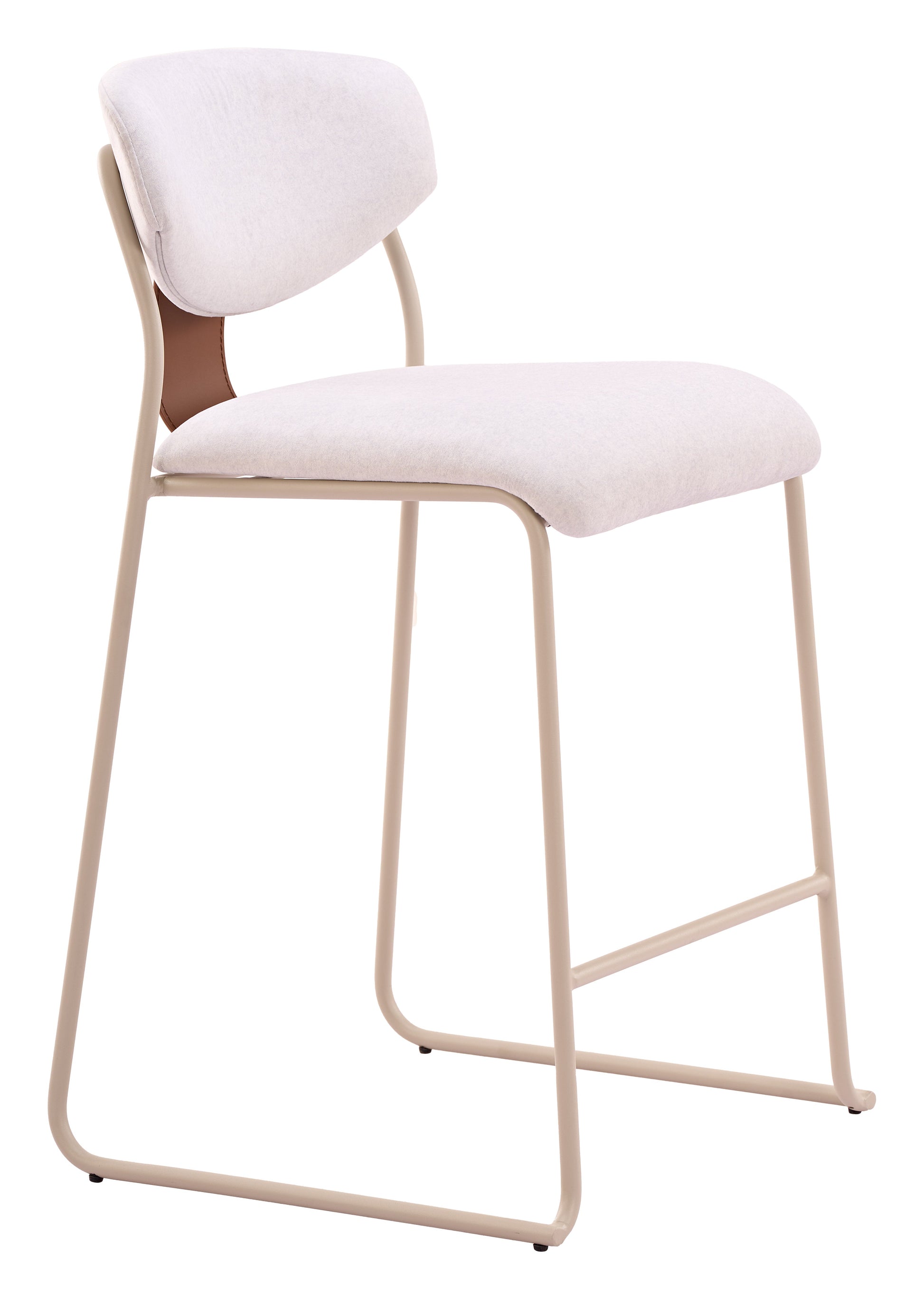 Meadow Cloud White Counter Stool (Set of 4) - Ornate Home