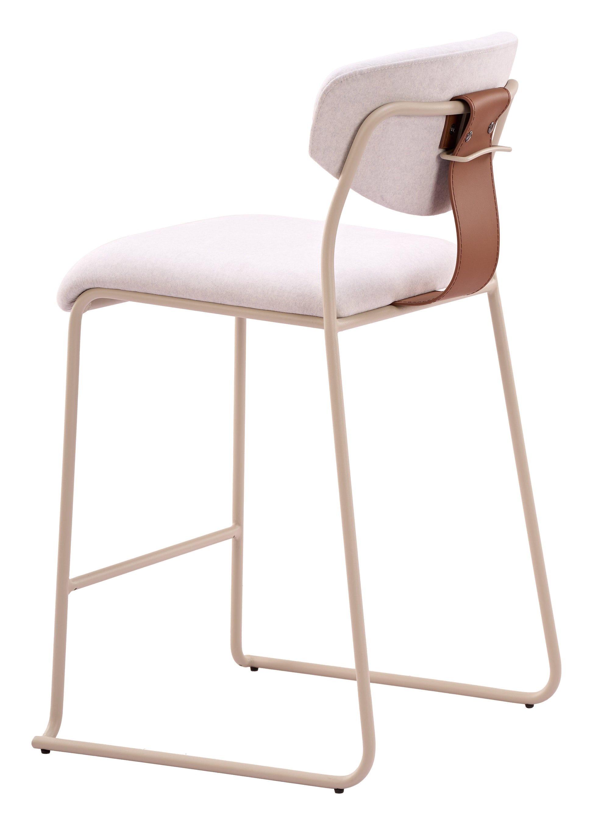 Meadow Cloud White Counter Stool (Set of 4) - Ornate Home