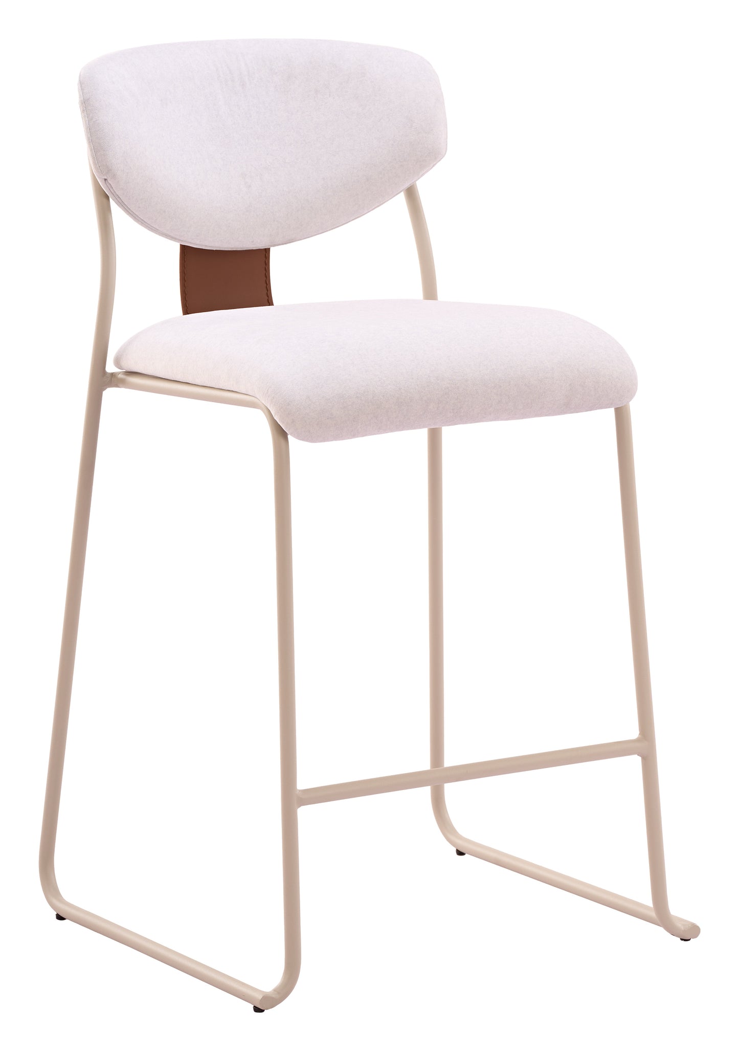 Meadow Cloud White Counter Stool (Set of 4) - Ornate Home