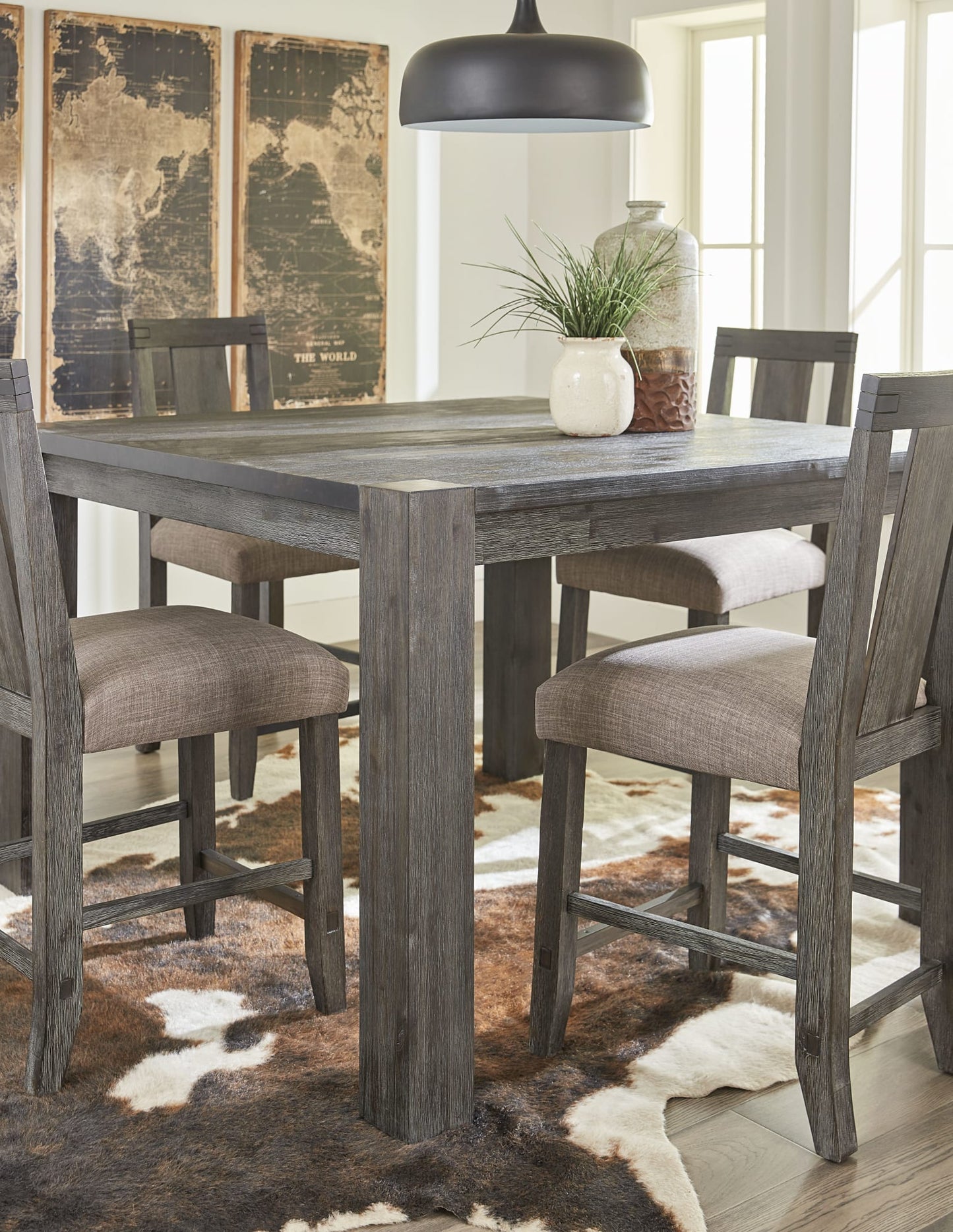 Meadow Graphite Counter Stool (Set of 2) - Ornate Home