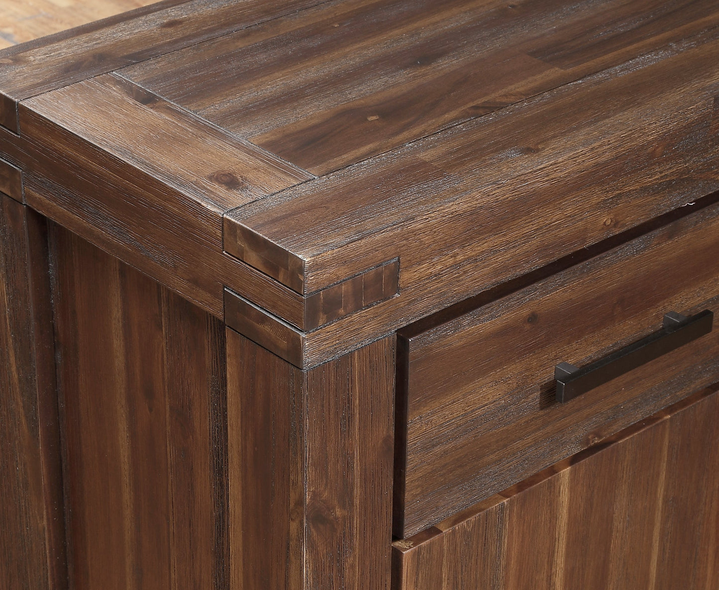 Meadow Three Drawer Three Door Solid Wood Sideboard in Brick Brown - Ornate Home